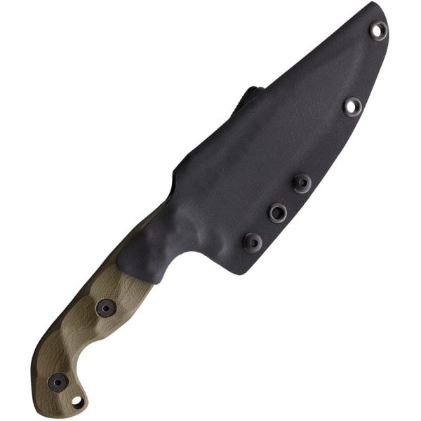 Stroup Knives TU1 Fixed Blade 1095HC OD Green G10 USA