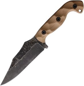 Stroup Knives TU1 Fixed Blade Tan G10 1095HC Steel