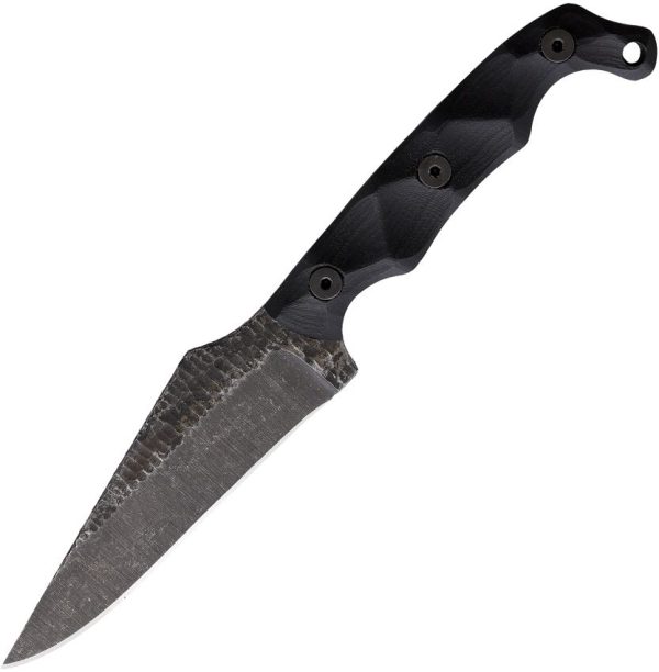 Stroup Knives TU2 Fixed Blade 1095HC Steel Black G10 USA