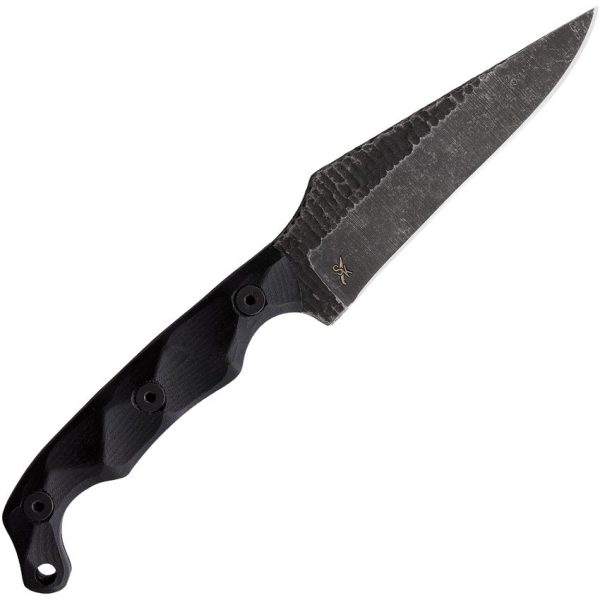 Stroup Knives TU2 Fixed Blade 1095HC Steel Black G10 USA