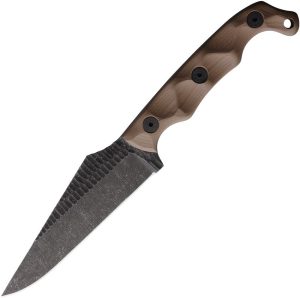 Stroup Knives TU2 Fixed Blade 1095HC Steel FDE G10