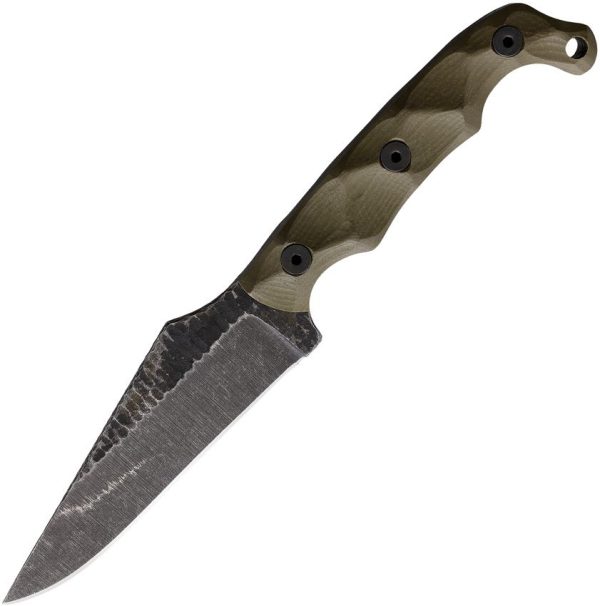 Stroup Knives TU2 Fixed Blade 1095HC OD Green G10 USA Made
