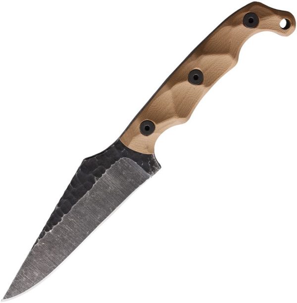 Stroup Knives TU2 Fixed Blade 1095HC Steel Tan G10 USA