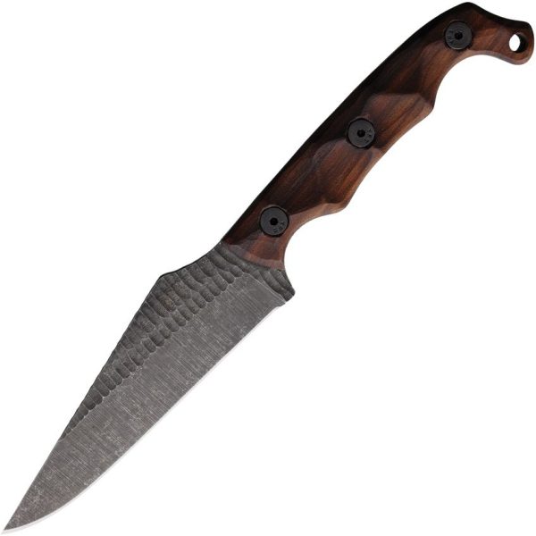 Stroup Knives TU2 Fixed Blade 1095HC Rosewood Handle USA