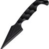 Stroup Knives Ultralite Dagger Fixed Blade Black 3.25" w/ Sheath
