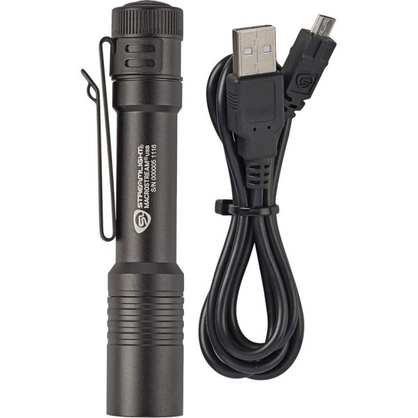 Streamlight MacroStream USB Rechargeable Flashlight 500 Lumens Black