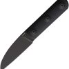 Straight Line Ally Fixed Blade Black G10 M390 Wharncliffe Knife