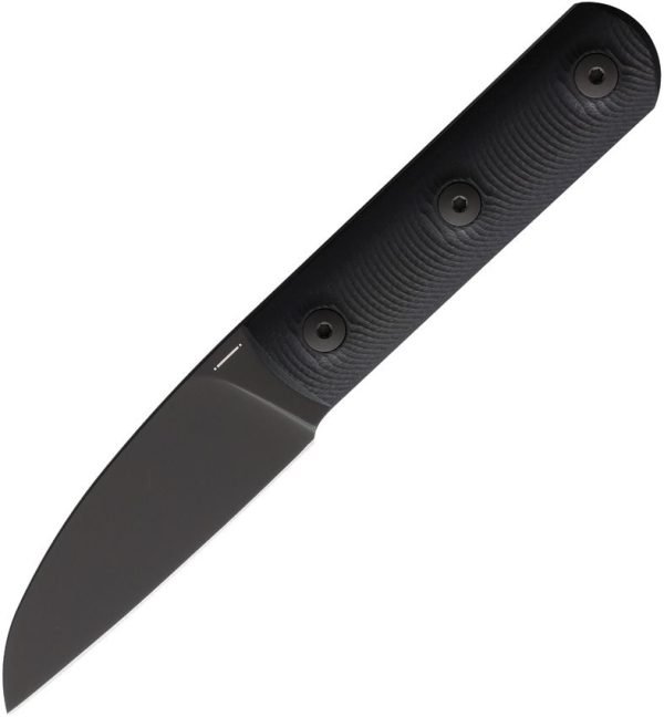 Straight Line Ally Fixed Blade Black G10 M390 Wharncliffe Knife
