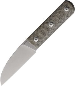 STR8ALGC.jpg Straight Line Ally Fixed Blade Green Micarta M390 Stainless