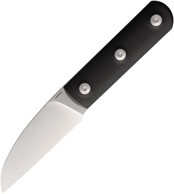 STR8ALTBK.jpg Straight Line Ally Fixed Blade Black Ti M390 Wharncliffe Knife