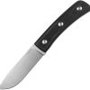 Straight Line Buster Fixed Blade Black G10 M390 Stainless Knife