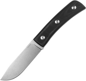 STR8BSBG.jpg Straight Line Buster Fixed Blade Black G10 M390 Stainless Knife