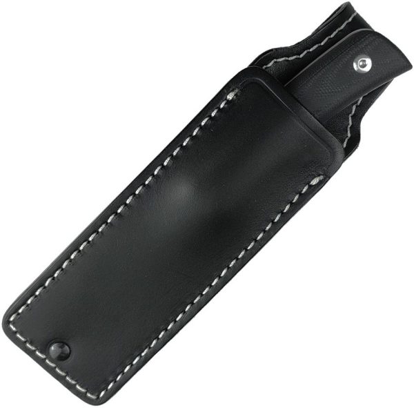 Straight Line Buster Fixed Blade Black G10 M390 Stainless Knife