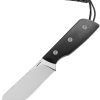 Straight Line Digger Fixed Blade Black G10 14C28N Stainless