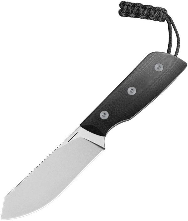 Straight Line Digger Fixed Blade Black G10 14C28N Stainless