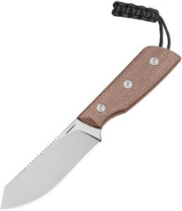 STR8DGNC.jpg Straight Line Digger Fixed Blade 14C28N Stainless Natural Canvas