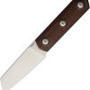 STR8ERBB.jpg Straight Line Erny Fixed Blade M390 Sheepsfoot Burlap Micarta