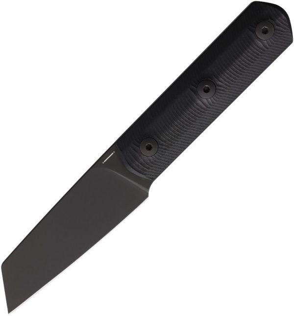 Straight Line Erny Fixed Blade Black G10 M390 Sheepsfoot Knife