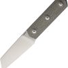 Straight Line Erny Fixed Blade Green Micarta M390 Stainless Knife