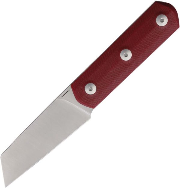Straight Line Erny Fixed Blade Red G10 M390 Stainless Steel