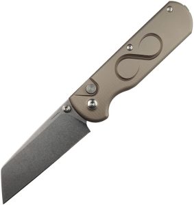 Straight Line Rox Button Lock Folding Knife M390 Aluminum