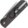 Straight Line Rox Button Lock Folding Knife M390 Burlap Micarta