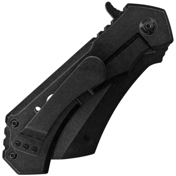 S-TEC Framelock Cleaver Blade - Black Stainless
