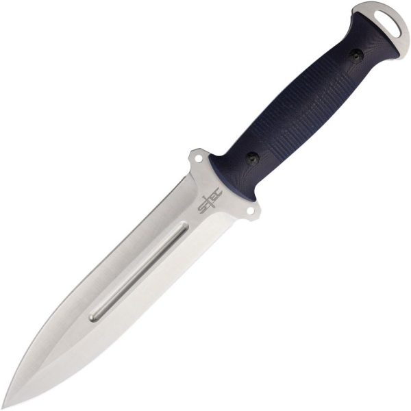 S-TEC Tactical Throwing Knife Blue 8Cr13MoV Fixed Blade