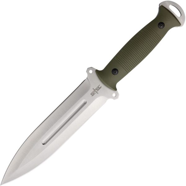 S-TEC Tactical Throwing Knife OD Green 8Cr13MoV Fixed Blade