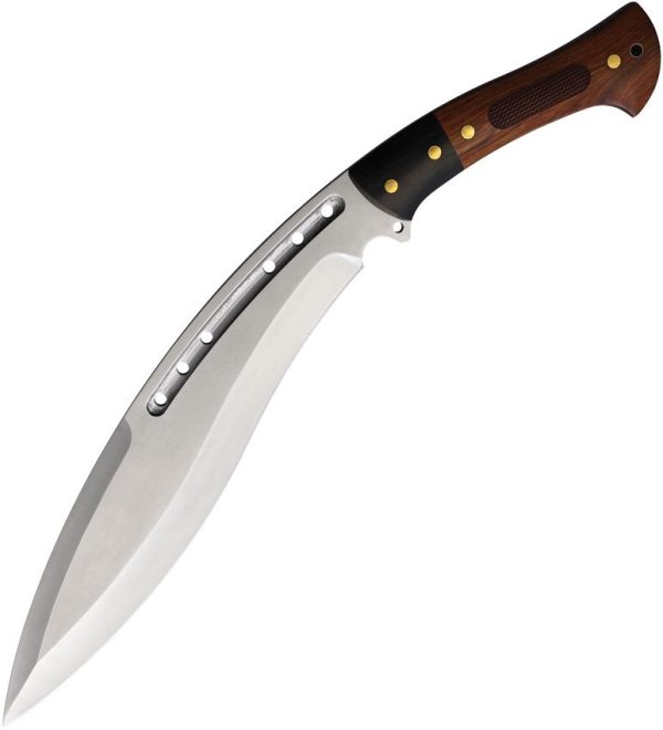 Defcon Tactical Kukri 13" Fixed Blade Stainless Steel Wood Handle