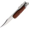 S-TEC Folding Hunting Knife 6 inches Clip Point Brown