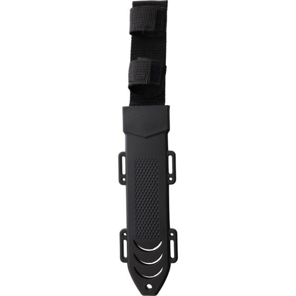 S-TEC Bowie Black Fixed Blade - Stainless 7.5 inches