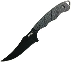 STT25139BK.jpg S-TEC Black Fixed Blade - Black G10 Handle 4.25 inches
