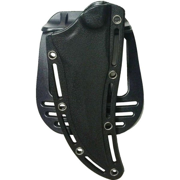 S-TEC Black Fixed Blade - Black G10 Handle 4.25 inches