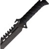 S-TEC Fixed Blade Black Stonewash Wharncliffe