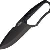 STT25148BK.jpg S-TEC Fixed Blade Black Spear Point D-Guard