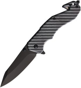 S-TEC Linerlock A/O CF Pattern Assisted Knife