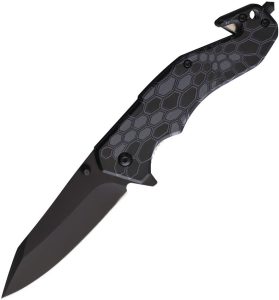 S-TEC Linerlock A/O Black Gray Handle Knife