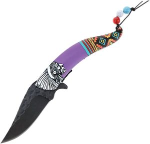 STT27026PP.jpg S-TEC Chief Linerlock A/O Purple Folding Knife