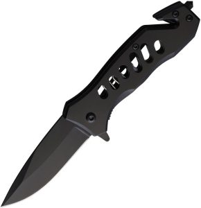S-TEC Linerlock A/O Black Tactical Utility Knife