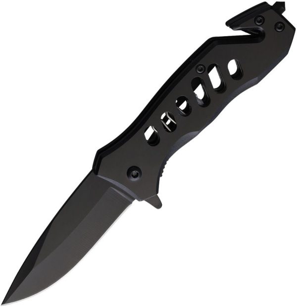 STT27033BK.jpg S-TEC Linerlock A/O Black Tactical Utility Knife