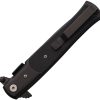 S-TEC Stiletto Style Linerlock - Black G10 Assisted