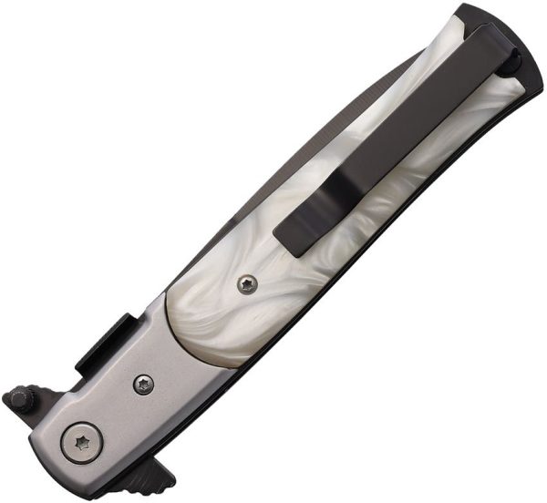Stiletto Style Linerlock Pearl