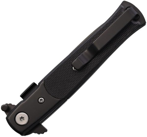 S-TEC Stiletto Style Linerlock - Black G10 Compact