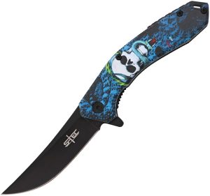 S-TEC Skull Linerlock A/O - Snake Artwork