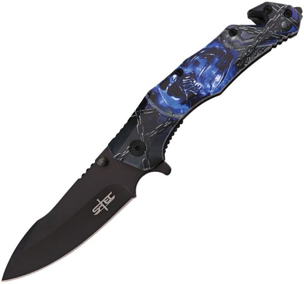 S-TEC Rescue Linerlock A/O Blue Emergency Tool