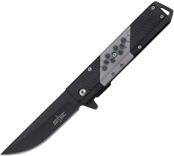 STT271279SL.jpg S-TEC Linerlock A/O Assisted Opening Knife - Black