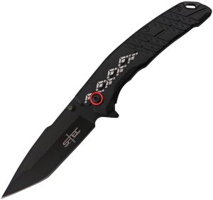 S-TEC Linerlock A/O Black/Red Assisted Knife