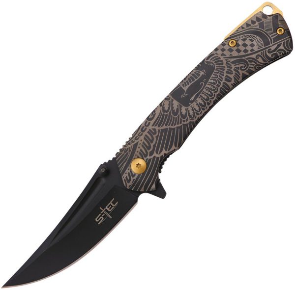 S-TEC Framelock A/O Black Assisted Folding Knife