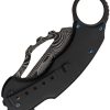 S-TEC Karambit Linerlock A/O Blue Damascus Knife
